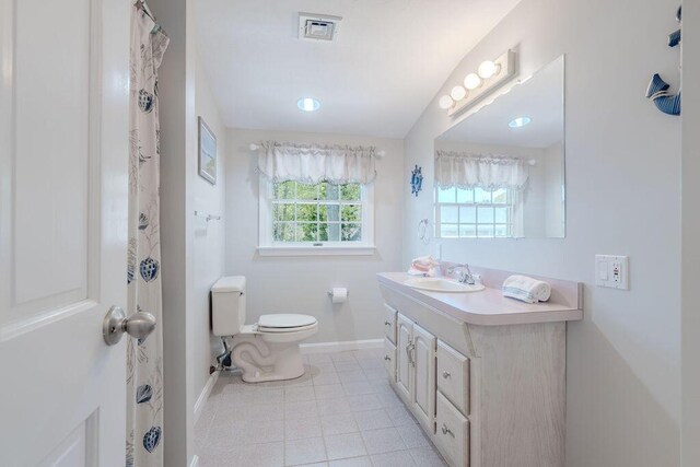 37 Old Salem Way, Osterville, MA 02655 - full bath with toilet, baseboards, vanity, and tile patterned flooring
