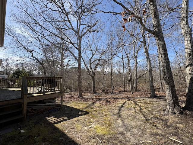 18 Russo Rd, West Yarmouth, MA 02673 - view of yard featuring a wooden deck