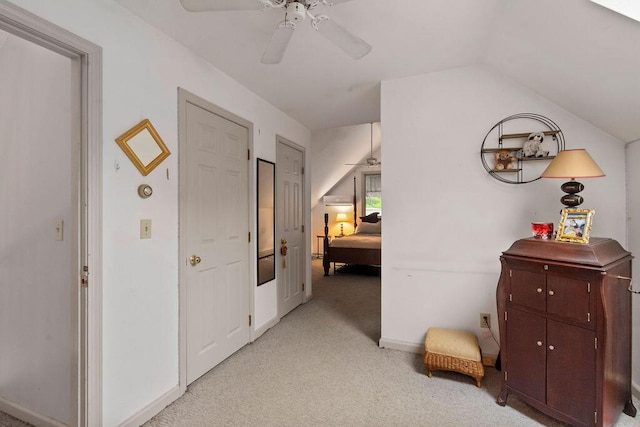 24 Indigo Ln, Osterville, MA 02655 - hall with light colored carpet and lofted ceiling