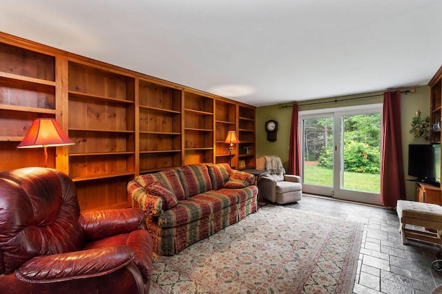 24 Indigo Ln, Osterville, MA 02655 - living area featuring stone tile flooring