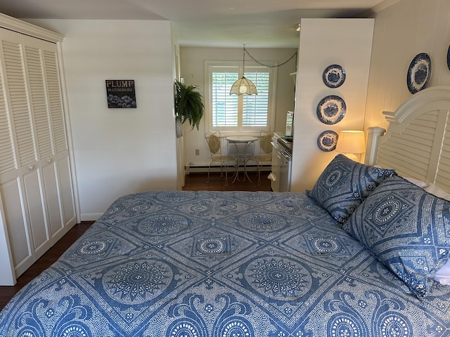 91 Depot St Unit 10, Dennis Port, MA 02639 - bedroom with a baseboard radiator