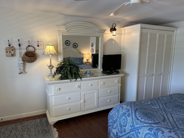 91 Depot St Unit 10, Dennis Port, MA 02639 - bedroom featuring dark wood finished floors and a closet