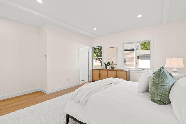 354 Gifford St Unit 1, Falmouth, MA 02540 - bedroom with wood finished floors, baseboards, and recessed lighting