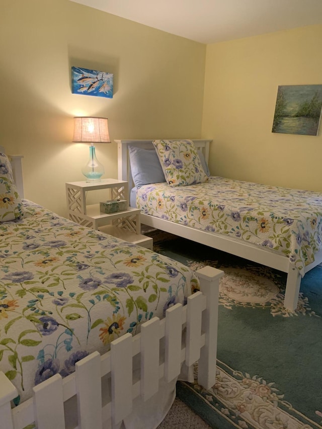 bedroom with carpet floors