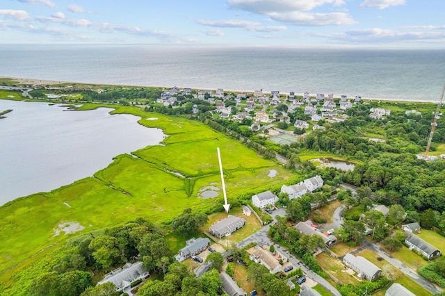 16 Gulls Cove Rd, West Yarmouth, MA 02673 - aerial perspective of suburban area with a nearby body of water