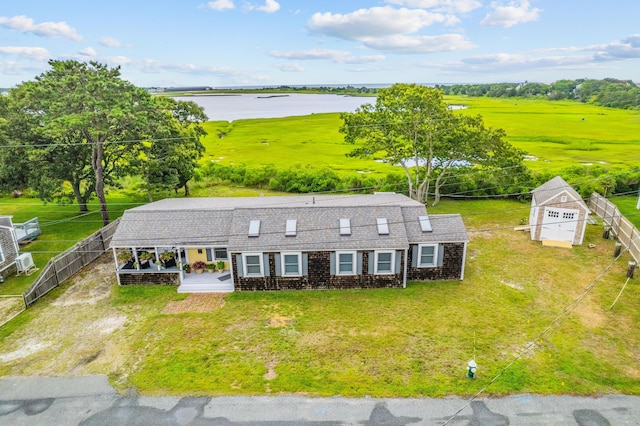 16 Gulls Cove Rd, West Yarmouth, MA 02673 - view from above of property with a large body of water