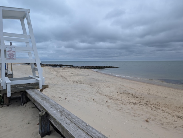 water view featuring local beach