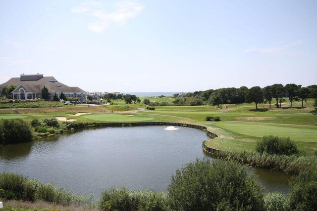 view of water feature with golf course view