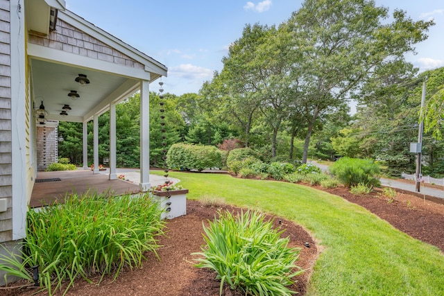 2 Julie Ln, Cotuit, MA 02635 - view of green lawn featuring covered porch