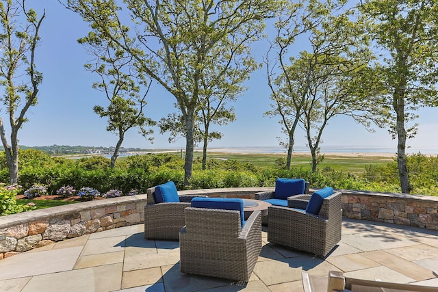 30 Tisquantum Rd, Chatham, MA 02633 - view of patio / terrace featuring a water view