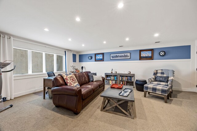 30 Tisquantum Rd, Chatham, MA 02633 - living area featuring carpet floors and recessed lighting
