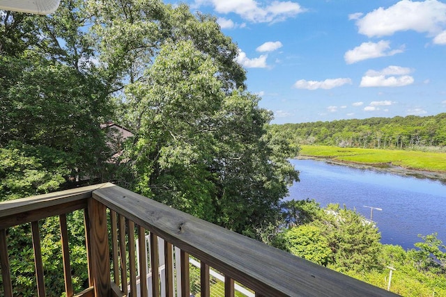 45 Green Pond Rd, East Falmouth, MA 02536 - water view with a heavily wooded area