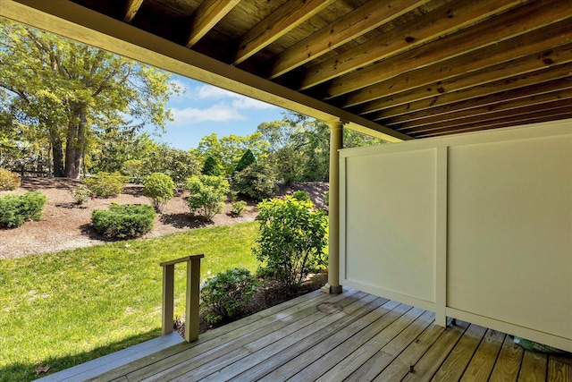 2124 Heatherwood, Yarmouth Port, MA 02675 - wooden deck with a yard