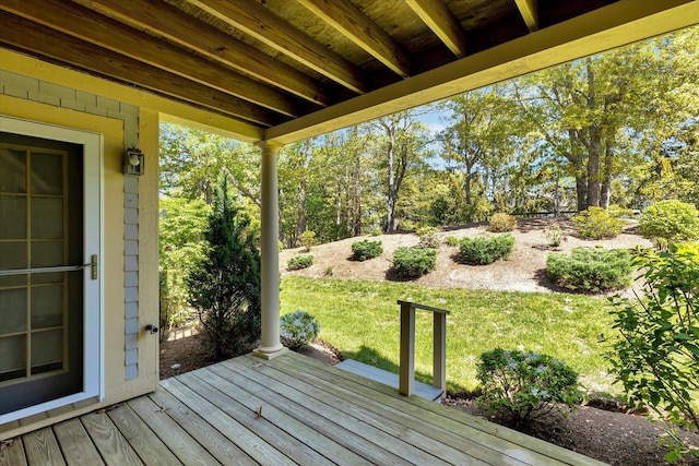 2124 Heatherwood, Yarmouth Port, MA 02675 - deck featuring a lawn