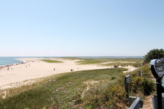 water view with a view of the beach