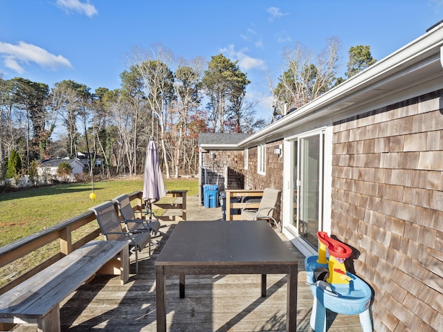 view of patio / terrace featuring a deck