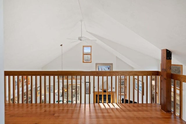 63 Swift Ln, Brewster, MA 02631 - hallway with lofted ceiling