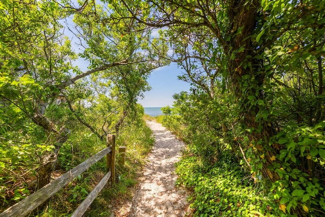 63 Swift Ln, Brewster, MA 02631 - view of street featuring view of water and beach