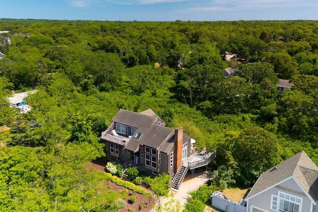 63 Swift Ln, Brewster, MA 02631 - view from above of property featuring a forest