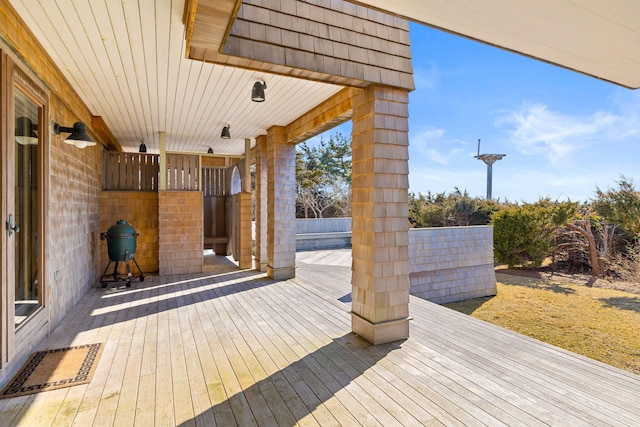 view of wooden terrace