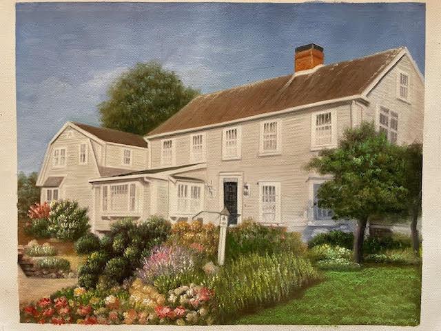 view of front of property featuring a chimney
