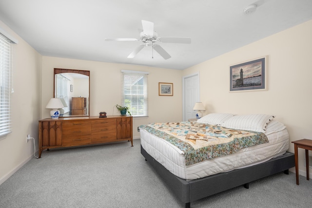 64 Manitoba Rd, Mashpee, MA 02649 - bedroom with light colored carpet and a ceiling fan