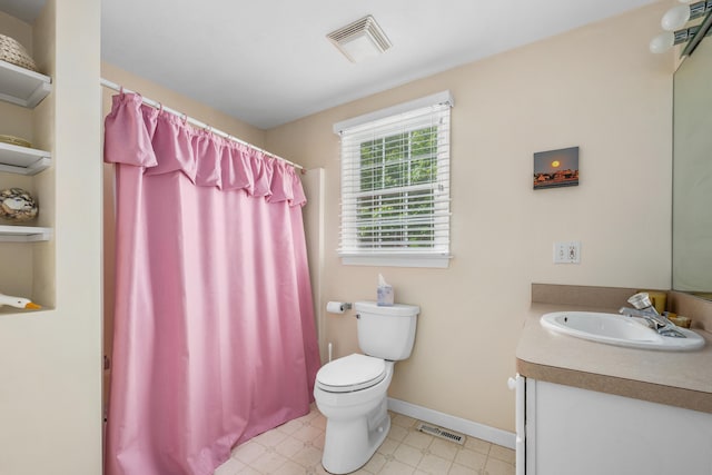 64 Manitoba Rd, Mashpee, MA 02649 - bathroom featuring vanity, a shower with curtain, and tile patterned floors