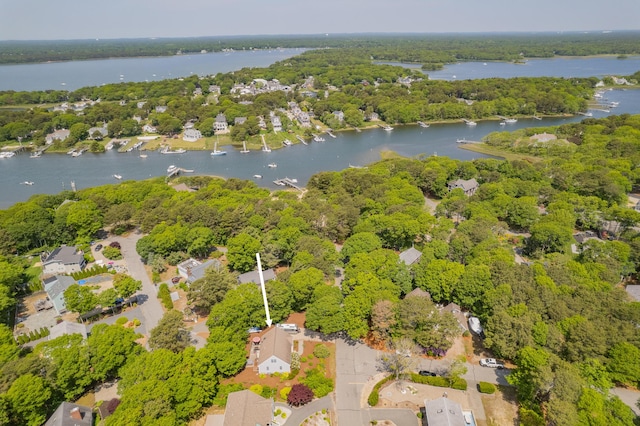 64 Manitoba Rd, Mashpee, MA 02649 - bird's eye view of a large body of water