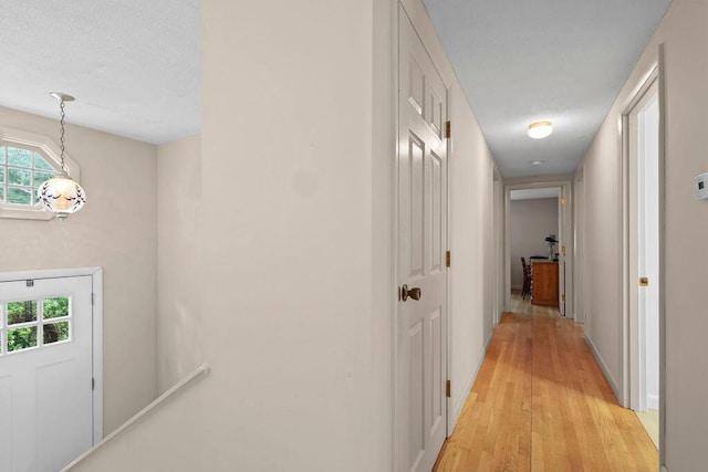 566 County Rd, Pocasset, MA 02559 - corridor featuring light wood finished floors, healthy amount of natural light, and a textured ceiling
