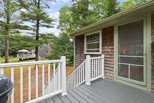 566 County Rd, Pocasset, MA 02559 - view of wooden terrace