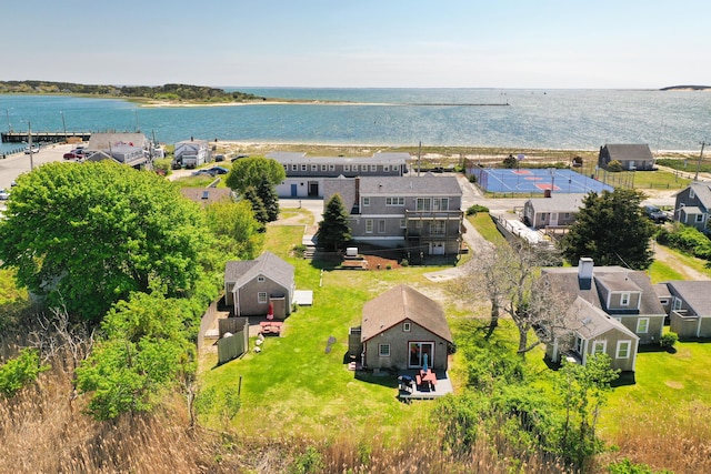 14 Kendrick Ave, Wellfleet, MA 02667 - aerial view of residential area featuring a nearby body of water