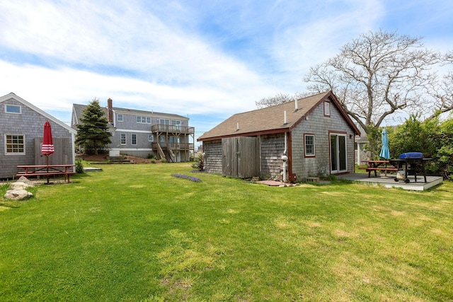 14 Kendrick Ave, Wellfleet, MA 02667 - view of green lawn with a patio