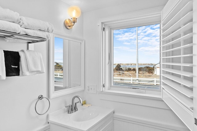 bathroom with vanity