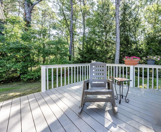 9 Pacific Ave, Mashpee, MA 02649 - view of wooden deck