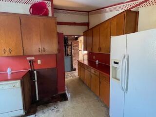 kitchen featuring white appliances