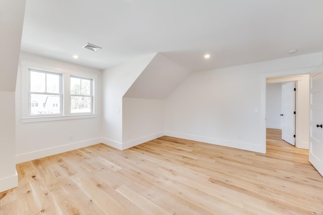 213 N Falmouth Hwy Unit 5B, North Falmouth, MA 02556 - bonus room featuring light wood finished floors, visible vents, baseboards, and recessed lighting