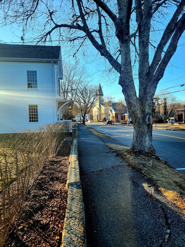 143 Main St, Sandwich, MA 02563 - view of road featuring a residential view, sidewalks, and curbs