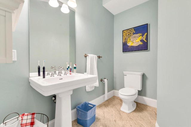 143 Main St, Sandwich, MA 02563 - bathroom with toilet and baseboards