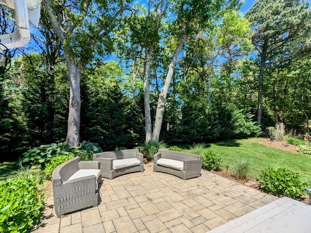 32 Apple Ln, Dennis, MA 02638 - view of patio / terrace featuring outdoor lounge area