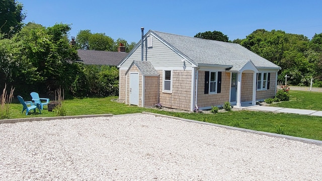 2-A Bodfish Ave, Sandwich, MA 02563 - view of front of home with a front lawn and roof with shingles