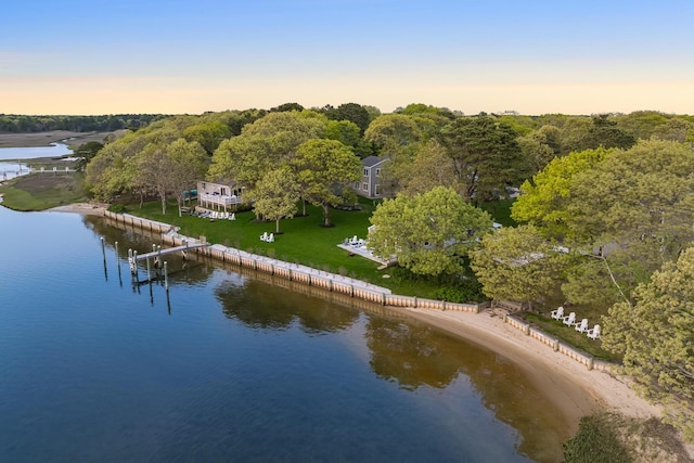 30 Overland Rd, Mashpee, MA 02649 - aerial view of a nearby body of water and a forest