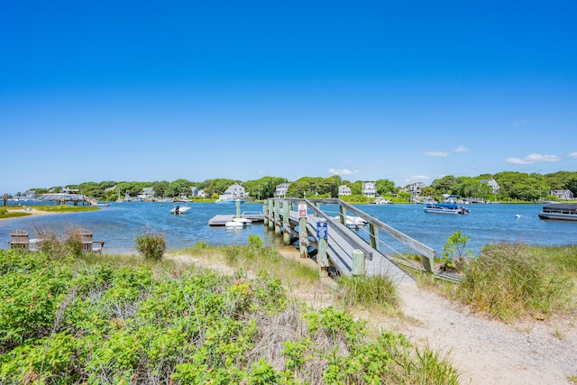 79 Neshobe Rd, Mashpee, MA 02649 - dock area featuring a water view