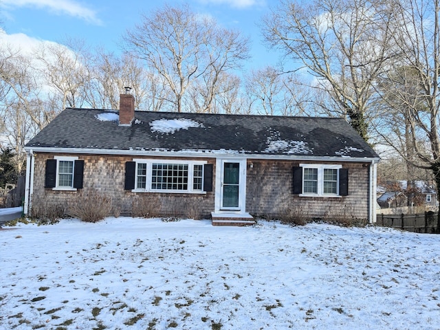 view of front of property