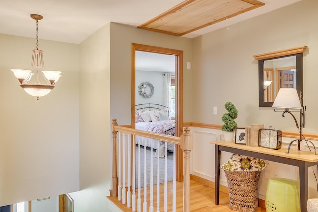 hall featuring hardwood / wood-style floors