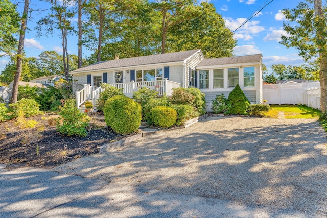 20 Uncle Percys Rd, Mashpee, MA 02649 - view of front of property with covered porch