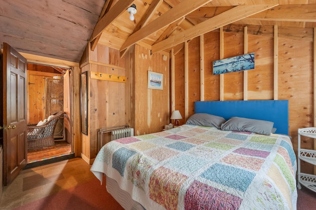 92 John Joseph Rd, Harwich, MA 02645 - bedroom featuring wooden walls and wooden ceiling