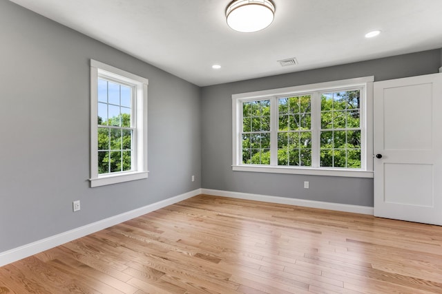 29 Sheppard Rd, Sagamore Beach, MA 02562 - spare room with baseboards, light wood finished floors, and recessed lighting