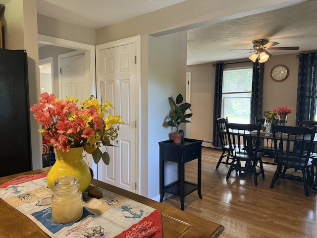 18 Staysail Cir, Marstons Mills, MA 02648 - dining space featuring wood finished floors and ceiling fan