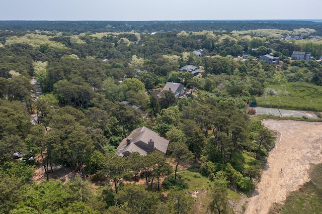 135 Marven Way, Wellfleet, MA 02667 - aerial view of a heavily wooded area
