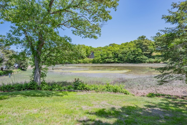 22 Wallace Pt, Buzzards Bay, MA 02532 - view of yard with a water view